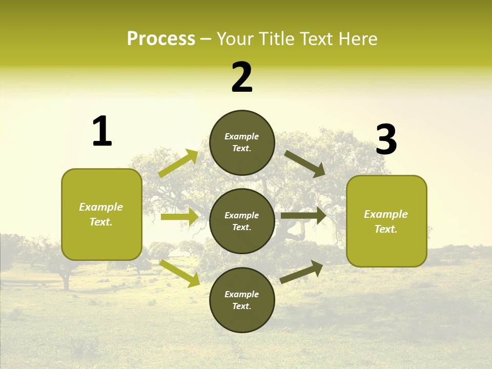 Tree Wind Grow PowerPoint Template