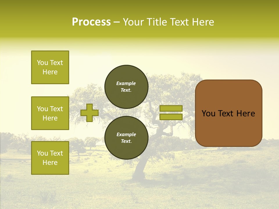 Tree Wind Grow PowerPoint Template