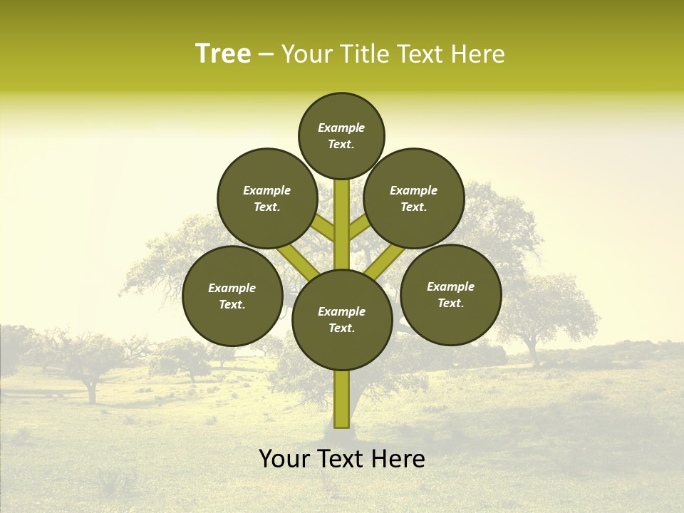 Tree Wind Grow PowerPoint Template