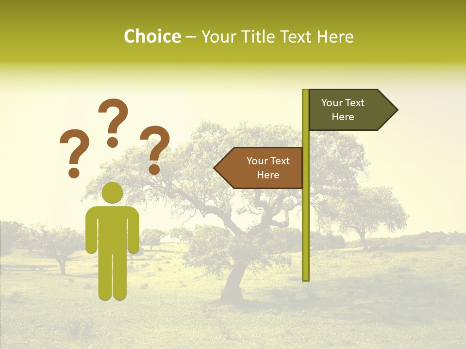 Tree Wind Grow PowerPoint Template