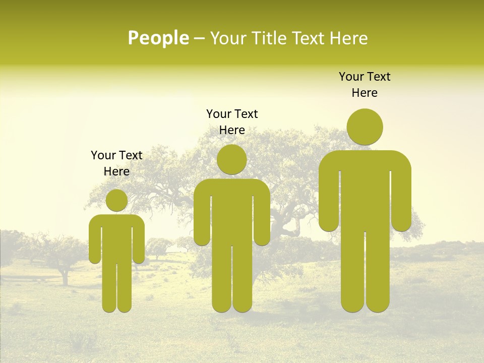 Tree Wind Grow PowerPoint Template