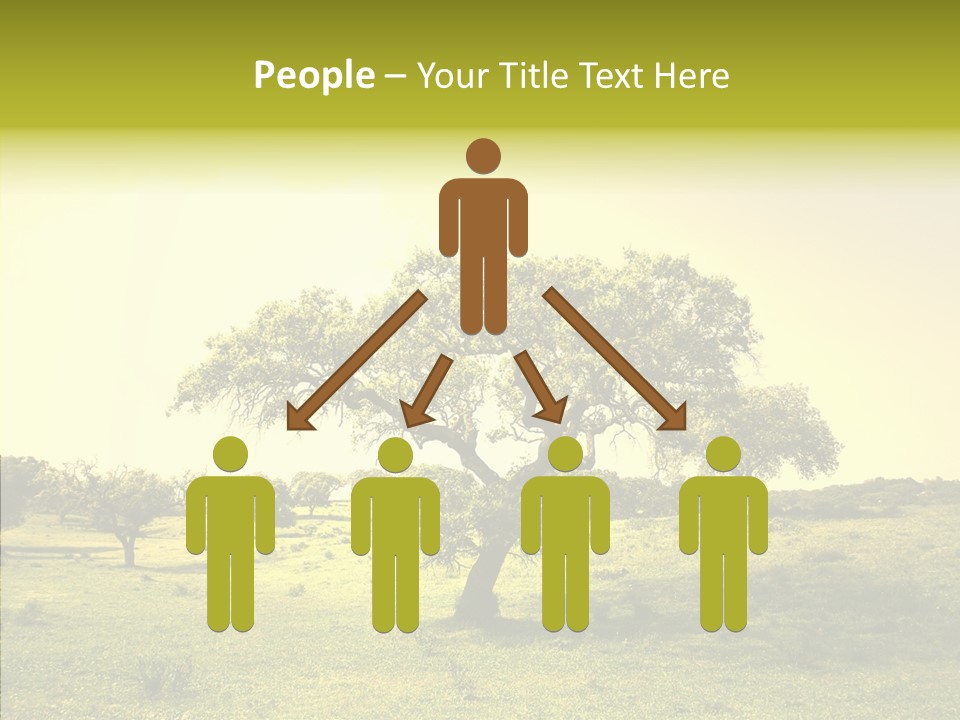 Tree Wind Grow PowerPoint Template