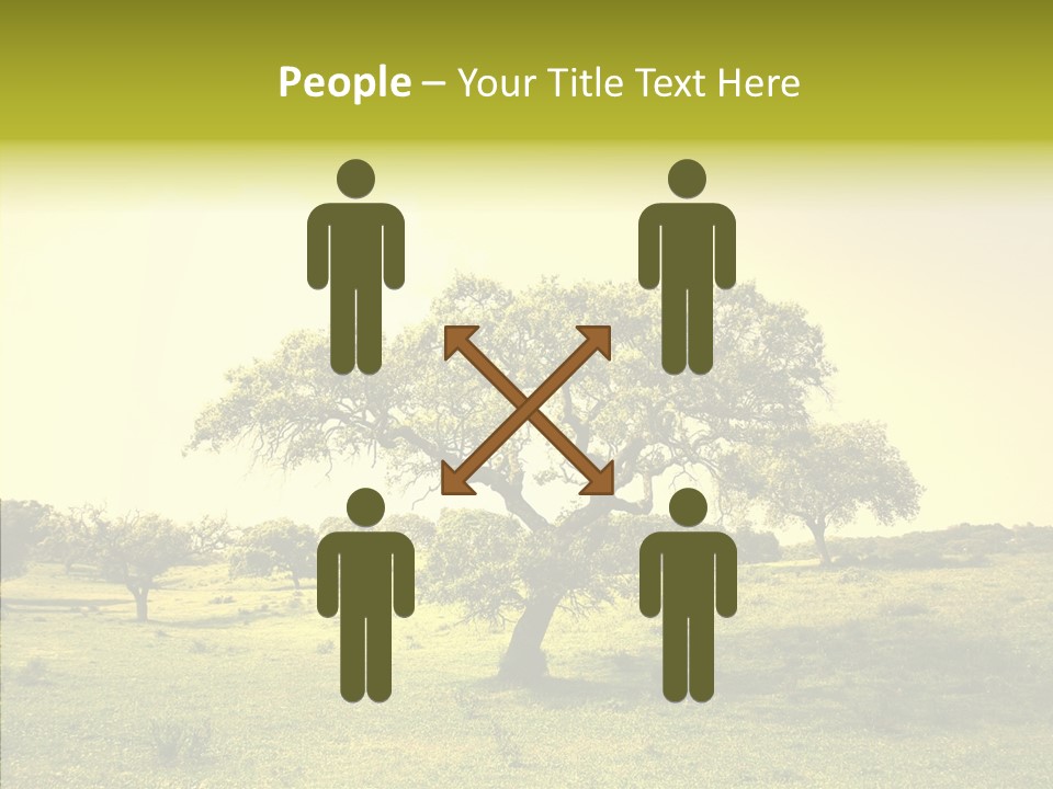 Tree Wind Grow PowerPoint Template