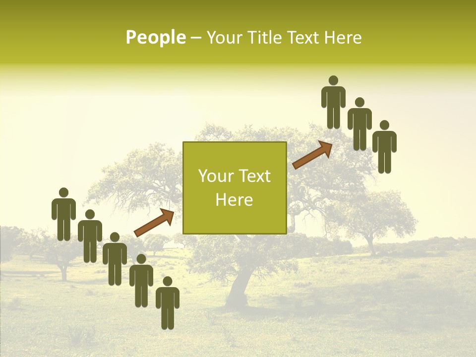 Tree Wind Grow PowerPoint Template