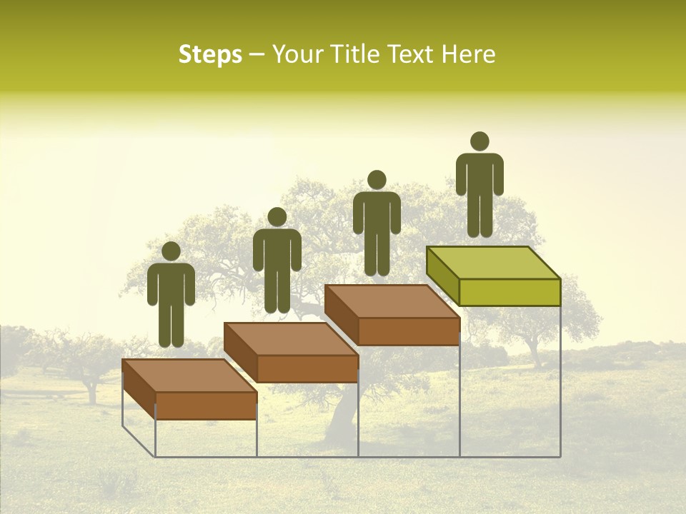 Tree Wind Grow PowerPoint Template