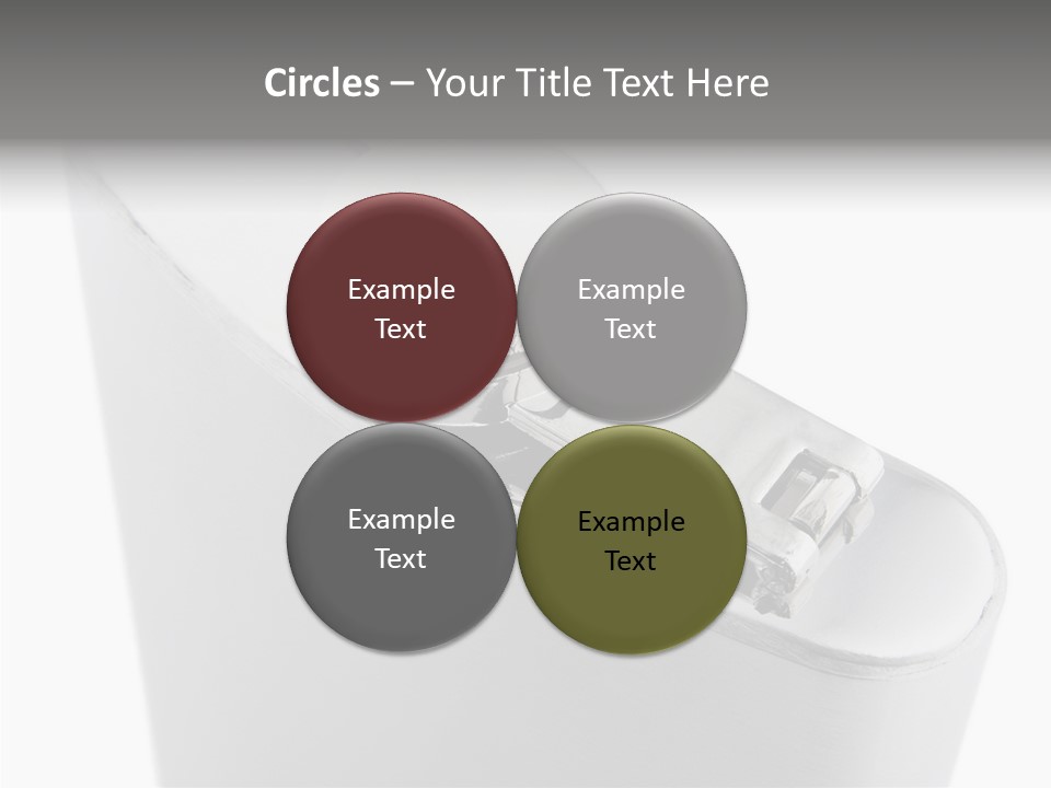 A Silver Lighter With A White Background PowerPoint Template