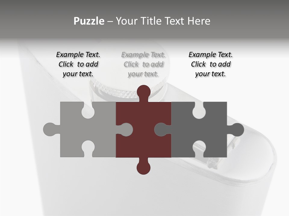 A Silver Lighter With A White Background PowerPoint Template