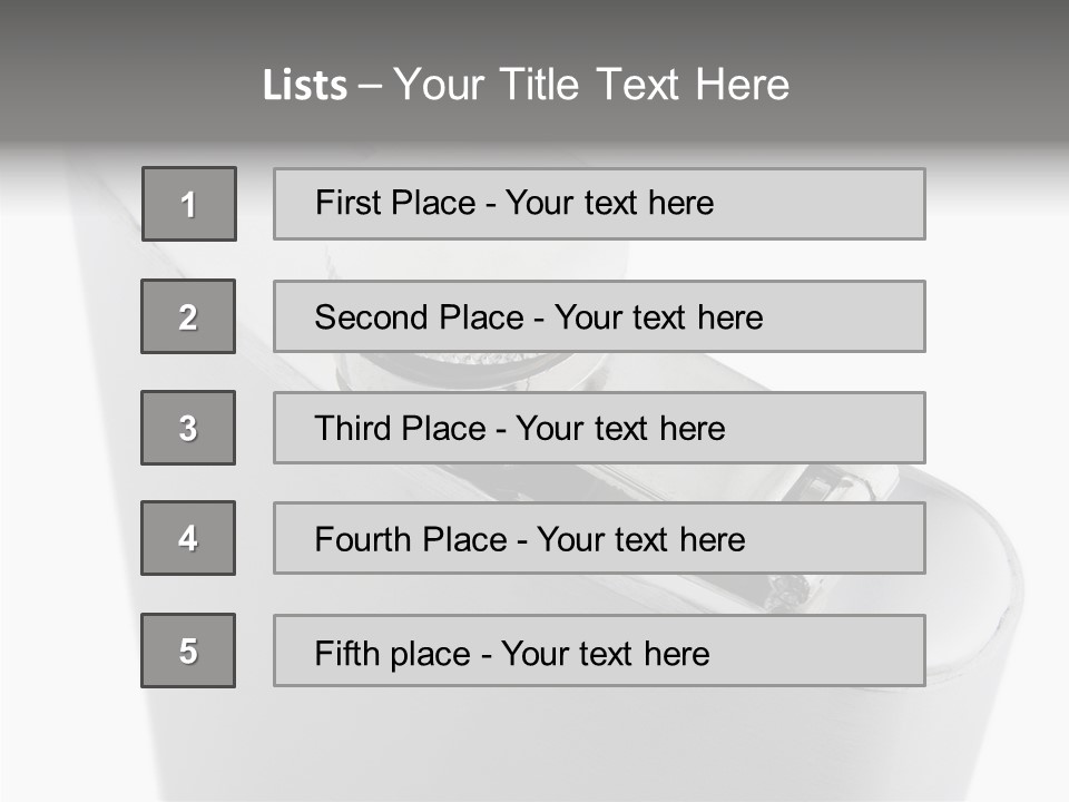 A Silver Lighter With A White Background PowerPoint Template