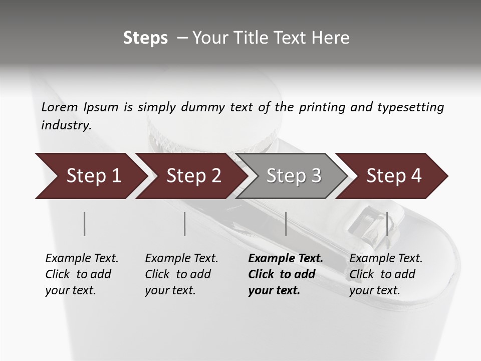 A Silver Lighter With A White Background PowerPoint Template
