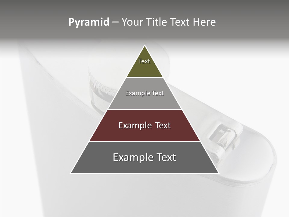 A Silver Lighter With A White Background PowerPoint Template