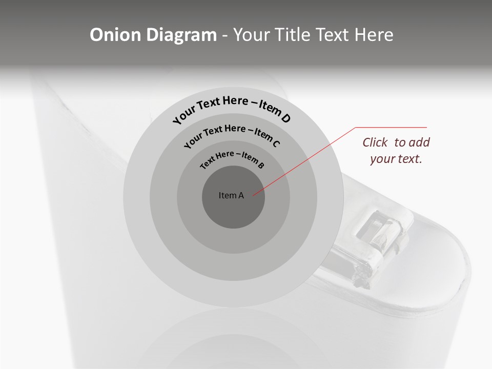 A Silver Lighter With A White Background PowerPoint Template