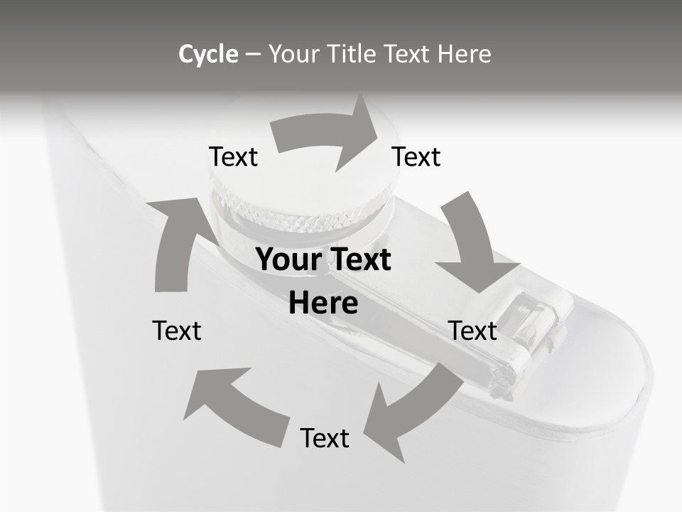 A Silver Lighter With A White Background PowerPoint Template