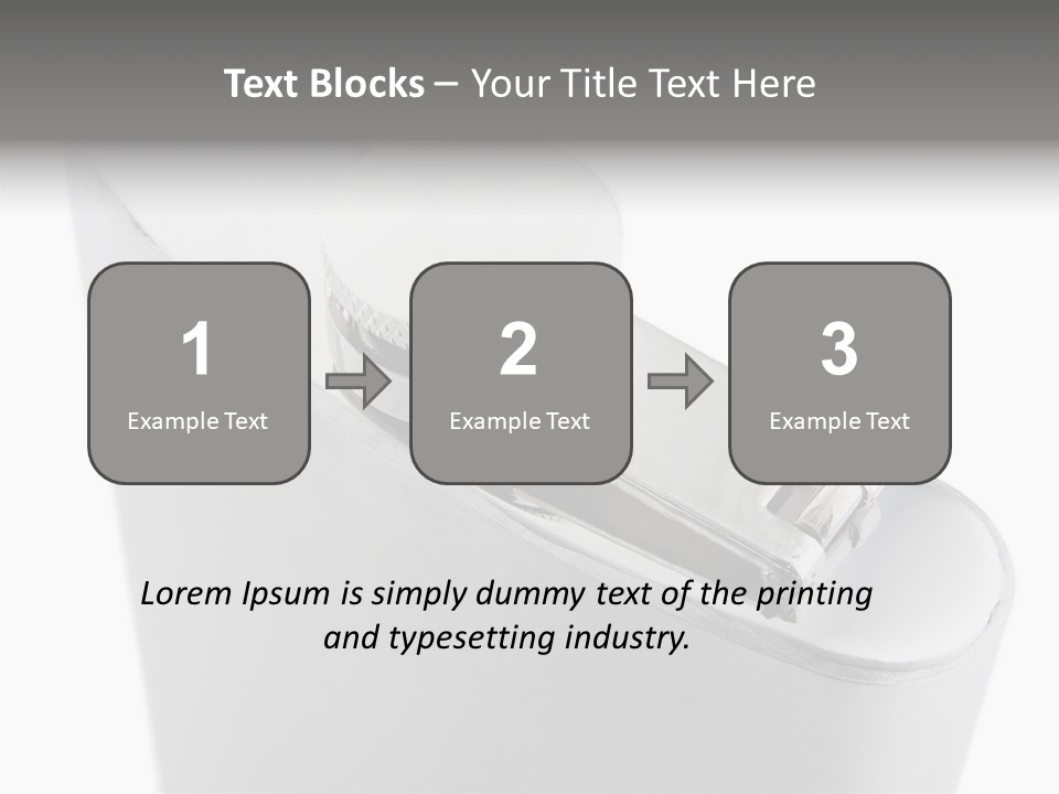 A Silver Lighter With A White Background PowerPoint Template
