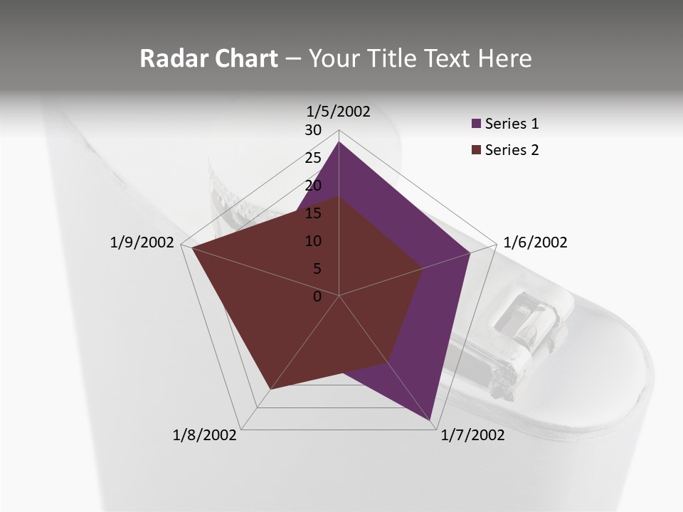 A Silver Lighter With A White Background PowerPoint Template