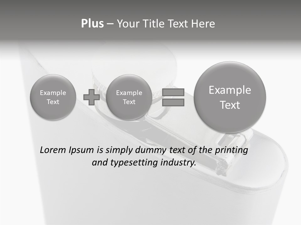 A Silver Lighter With A White Background PowerPoint Template