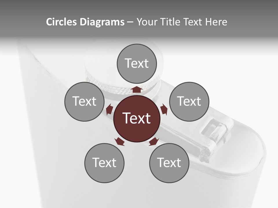 A Silver Lighter With A White Background PowerPoint Template