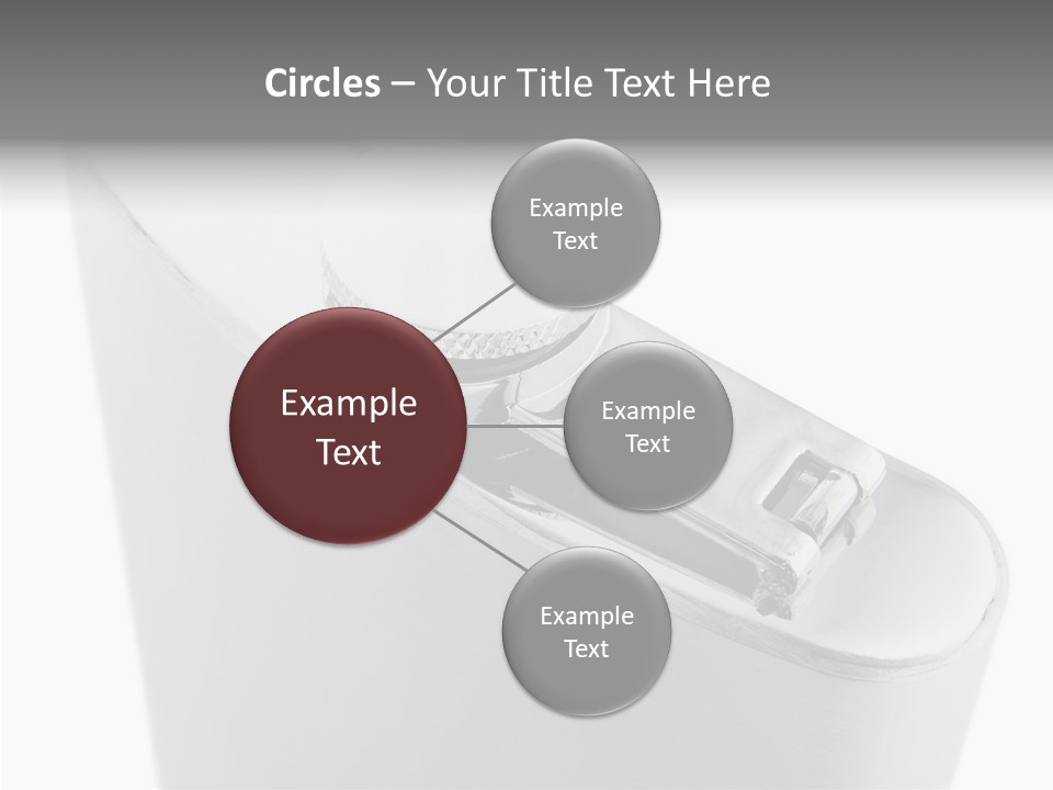 A Silver Lighter With A White Background PowerPoint Template