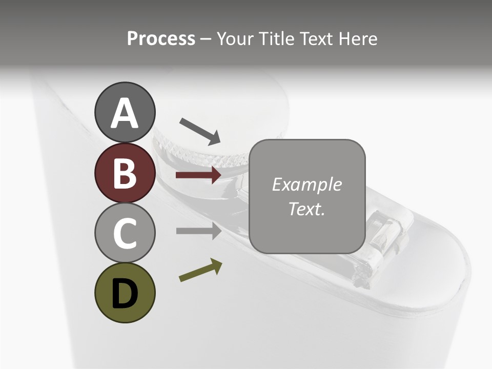 A Silver Lighter With A White Background PowerPoint Template