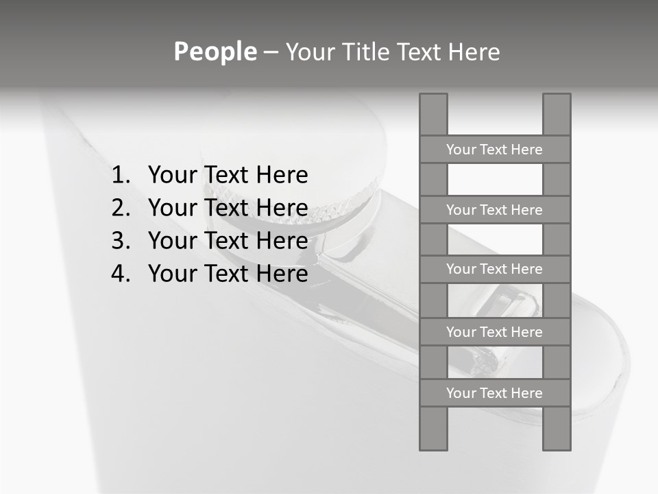 A Silver Lighter With A White Background PowerPoint Template