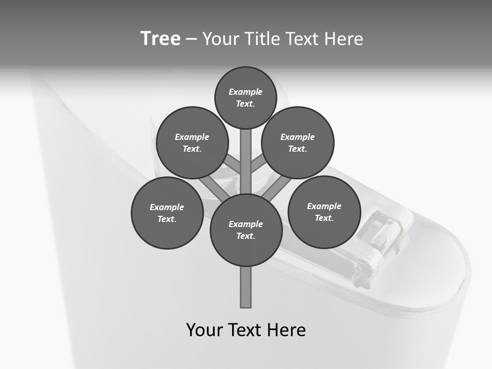 A Silver Lighter With A White Background PowerPoint Template