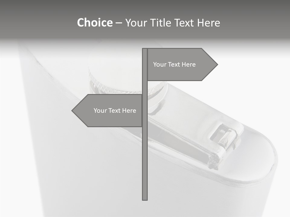 A Silver Lighter With A White Background PowerPoint Template