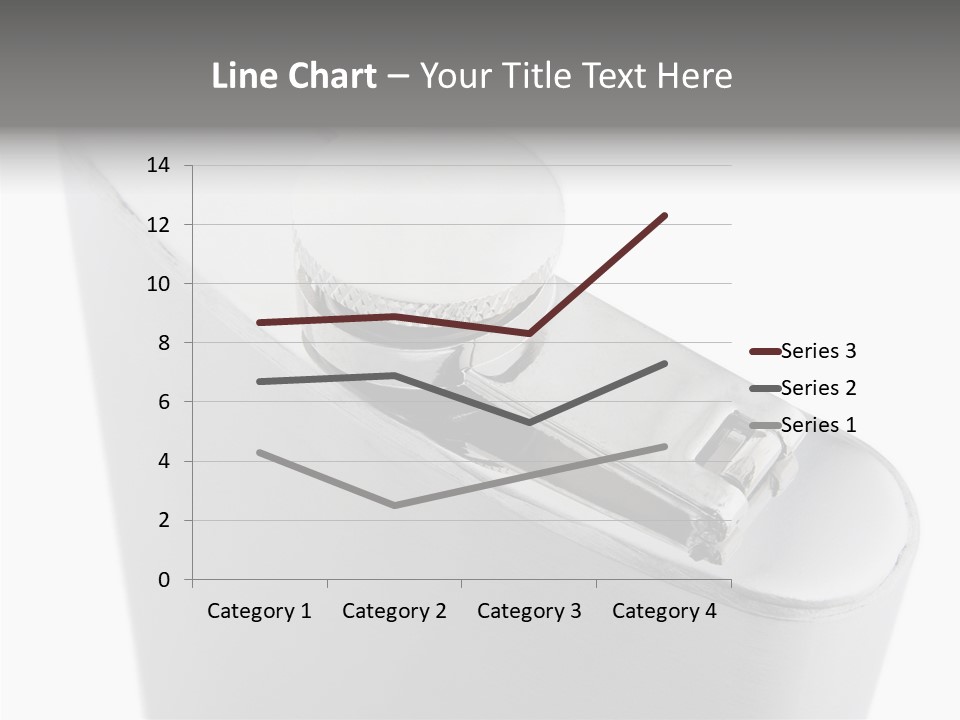 A Silver Lighter With A White Background PowerPoint Template