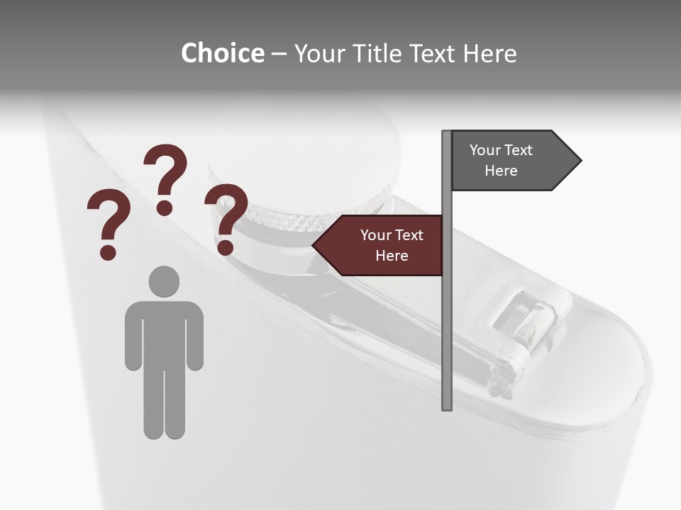 A Silver Lighter With A White Background PowerPoint Template