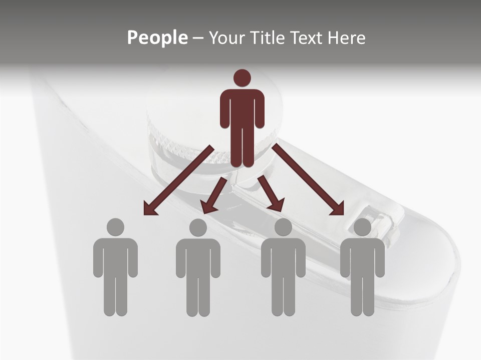 A Silver Lighter With A White Background PowerPoint Template