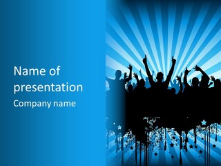 Crowd Man Roll PowerPoint Template