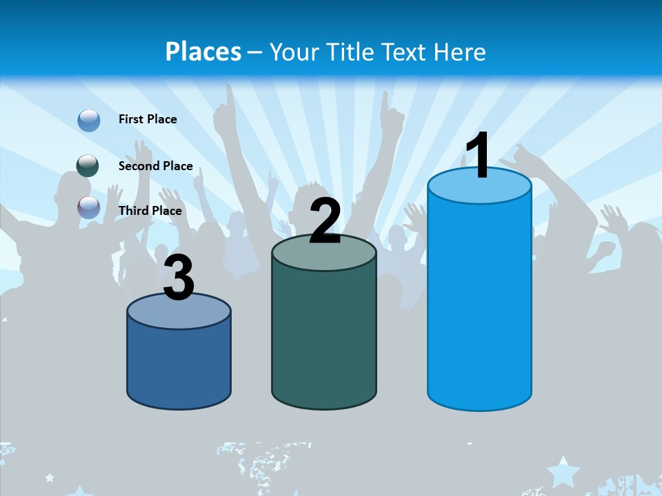 Crowd Man Roll PowerPoint Template