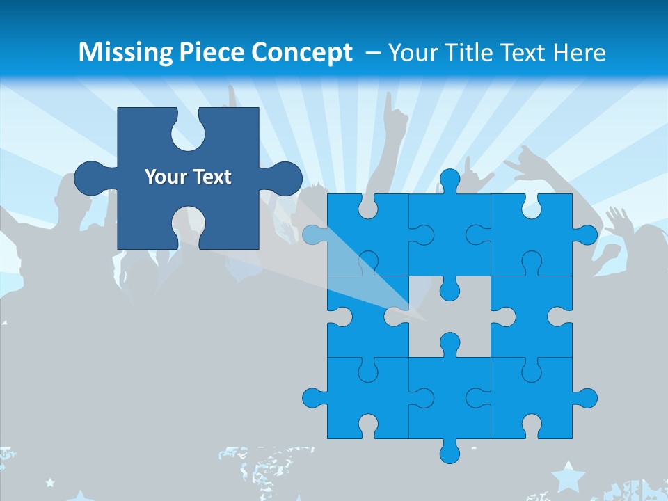 Crowd Man Roll PowerPoint Template