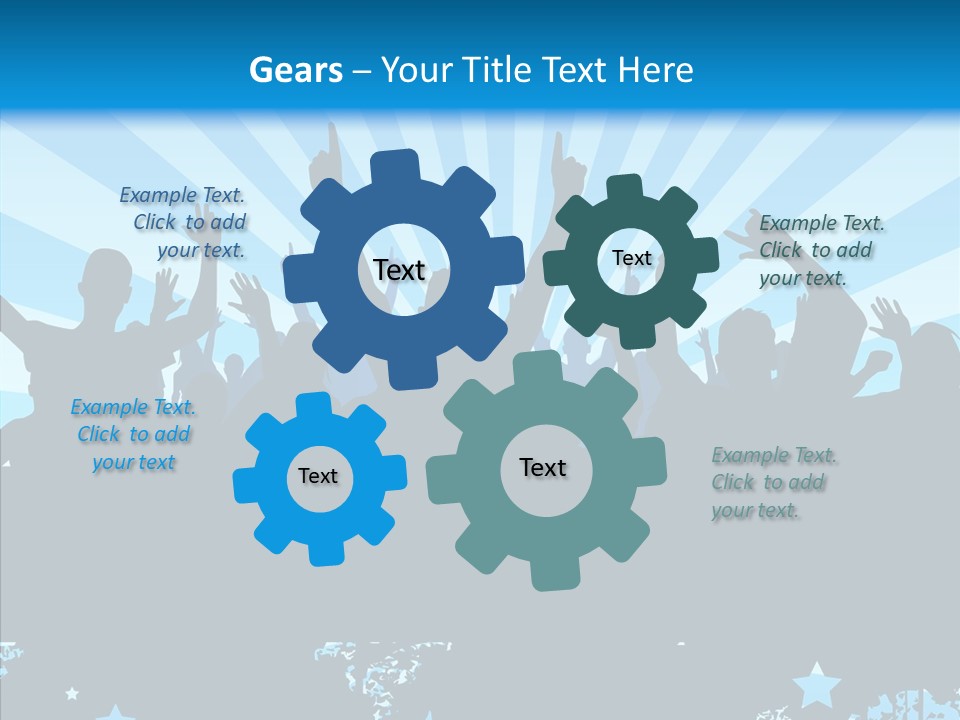 Crowd Man Roll PowerPoint Template