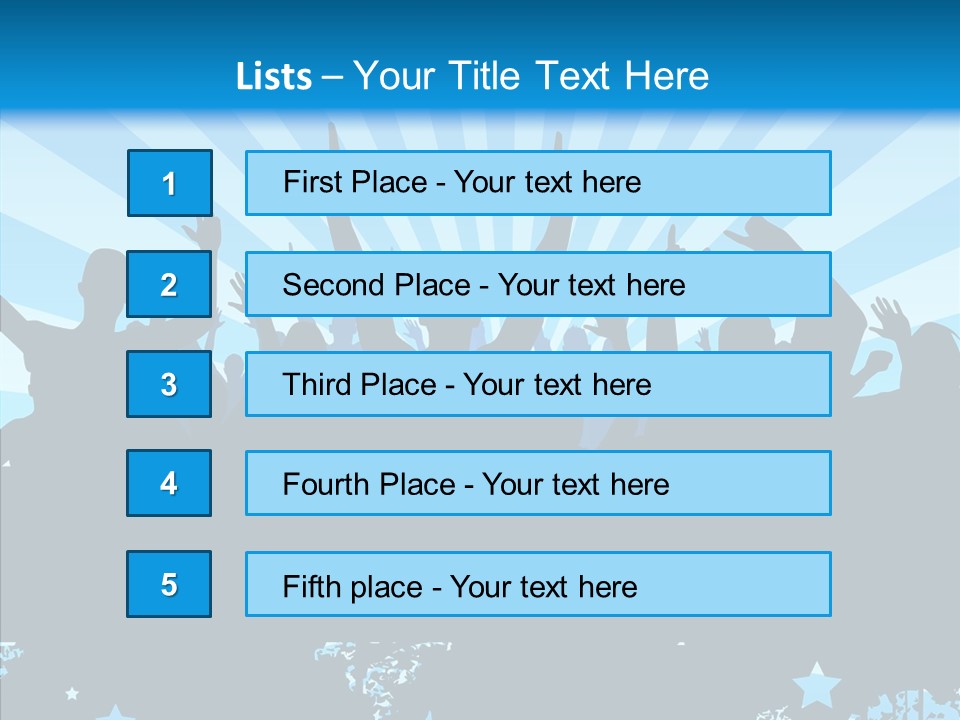 Crowd Man Roll PowerPoint Template