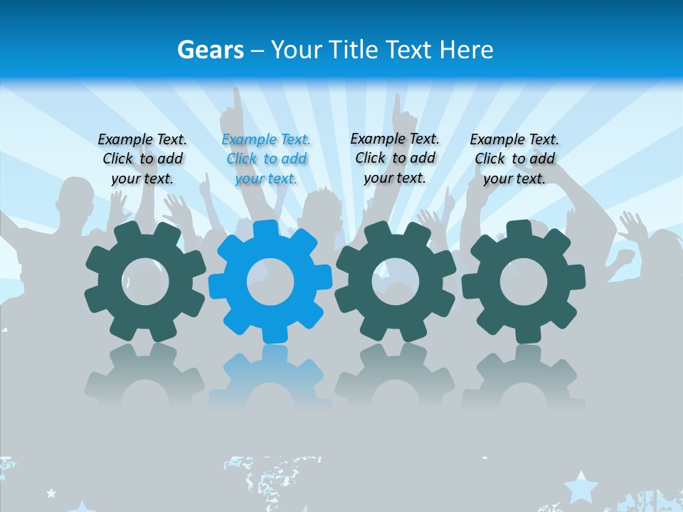 Crowd Man Roll PowerPoint Template