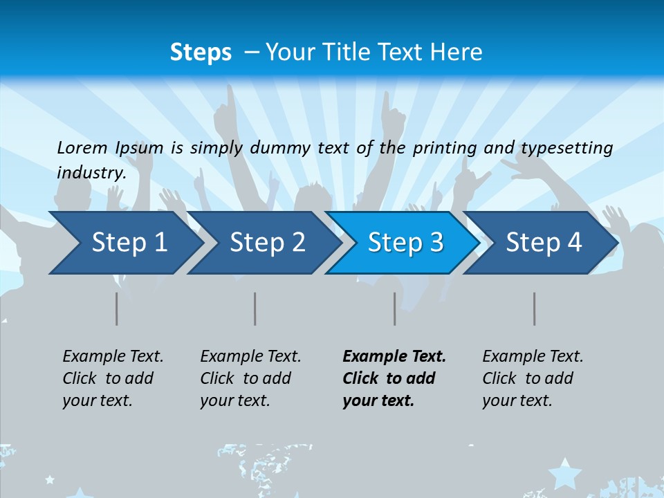 Crowd Man Roll PowerPoint Template