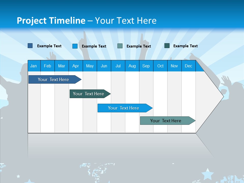 Crowd Man Roll PowerPoint Template