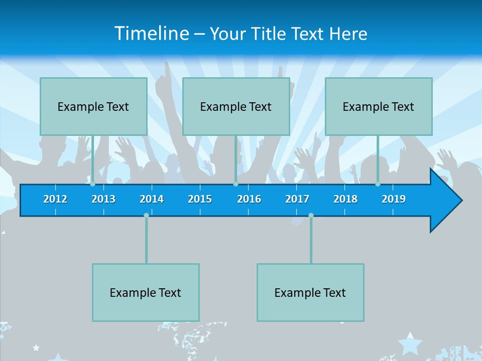 Crowd Man Roll PowerPoint Template