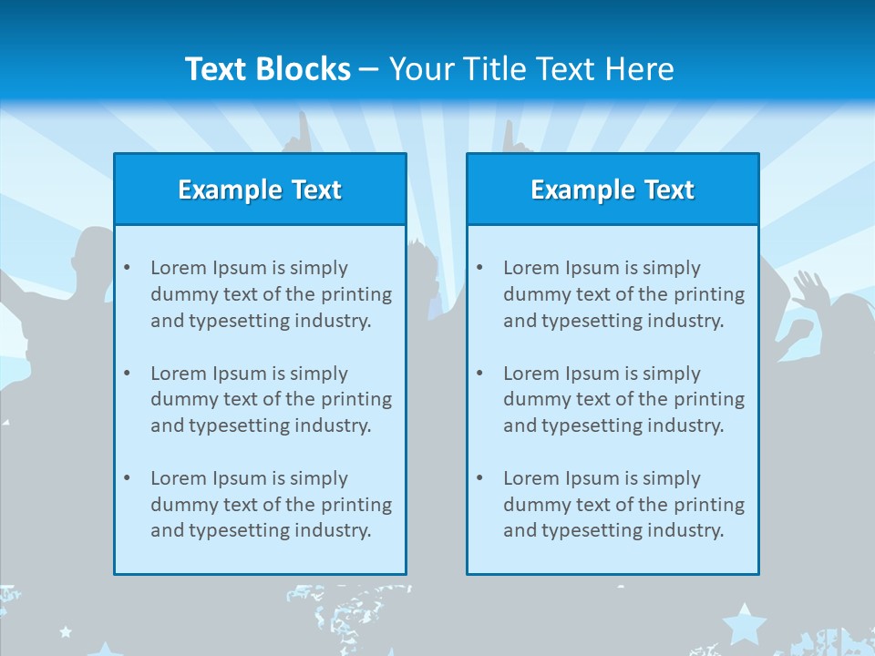 Crowd Man Roll PowerPoint Template