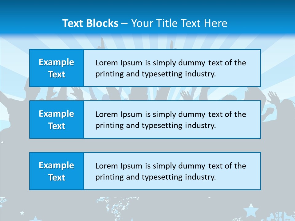 Crowd Man Roll PowerPoint Template