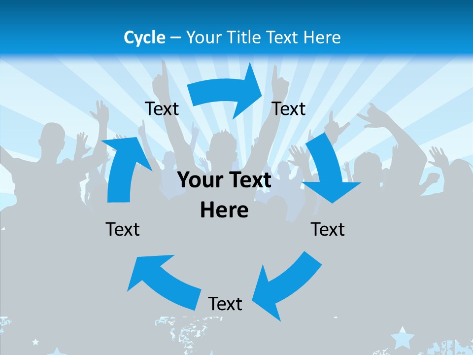 Crowd Man Roll PowerPoint Template