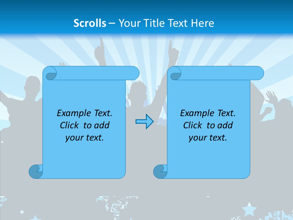 Crowd Man Roll PowerPoint Template