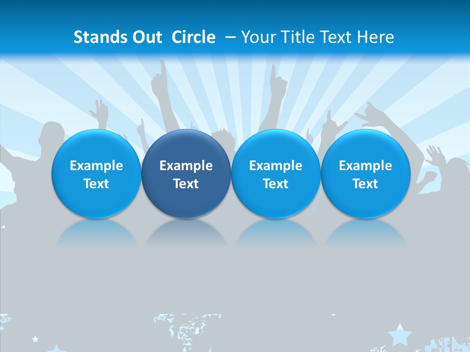 Crowd Man Roll PowerPoint Template