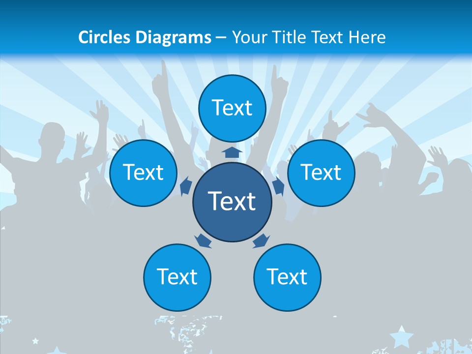 Crowd Man Roll PowerPoint Template