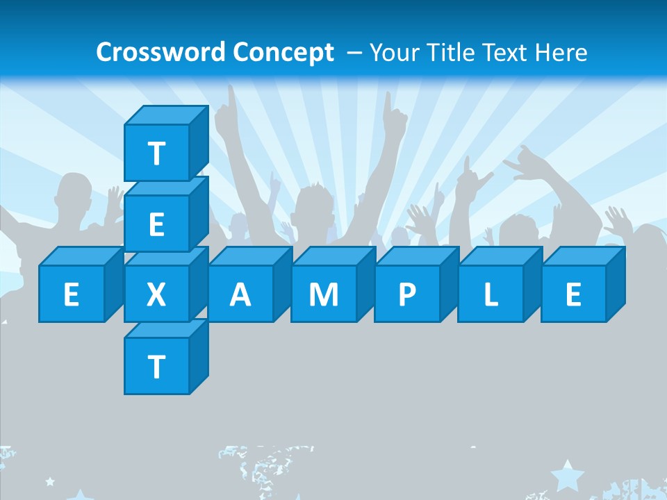 Crowd Man Roll PowerPoint Template