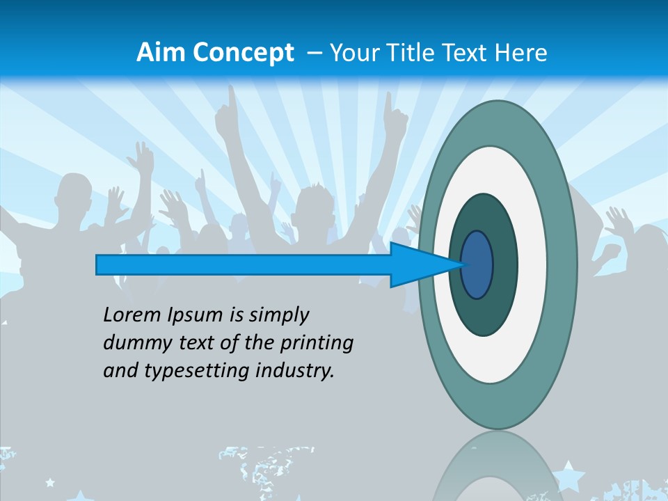 Crowd Man Roll PowerPoint Template