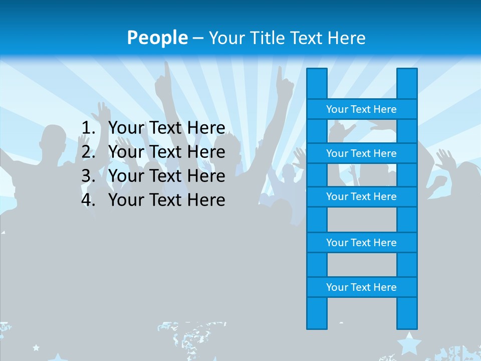 Crowd Man Roll PowerPoint Template