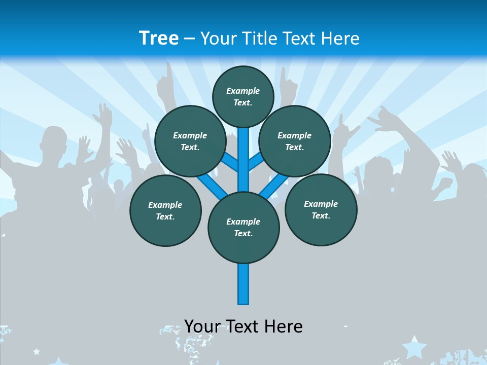 Crowd Man Roll PowerPoint Template