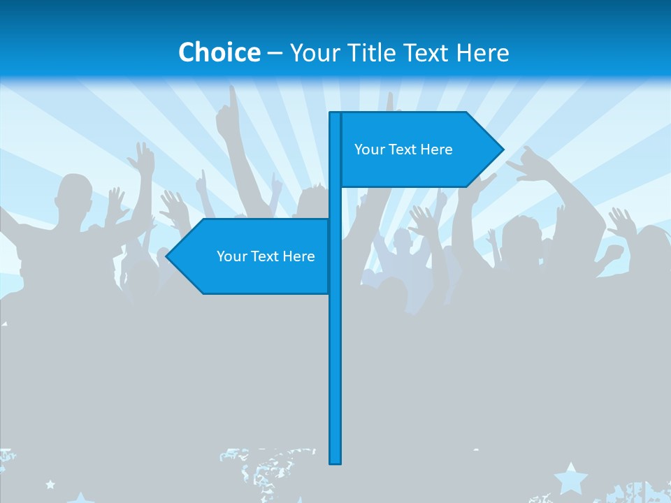 Crowd Man Roll PowerPoint Template