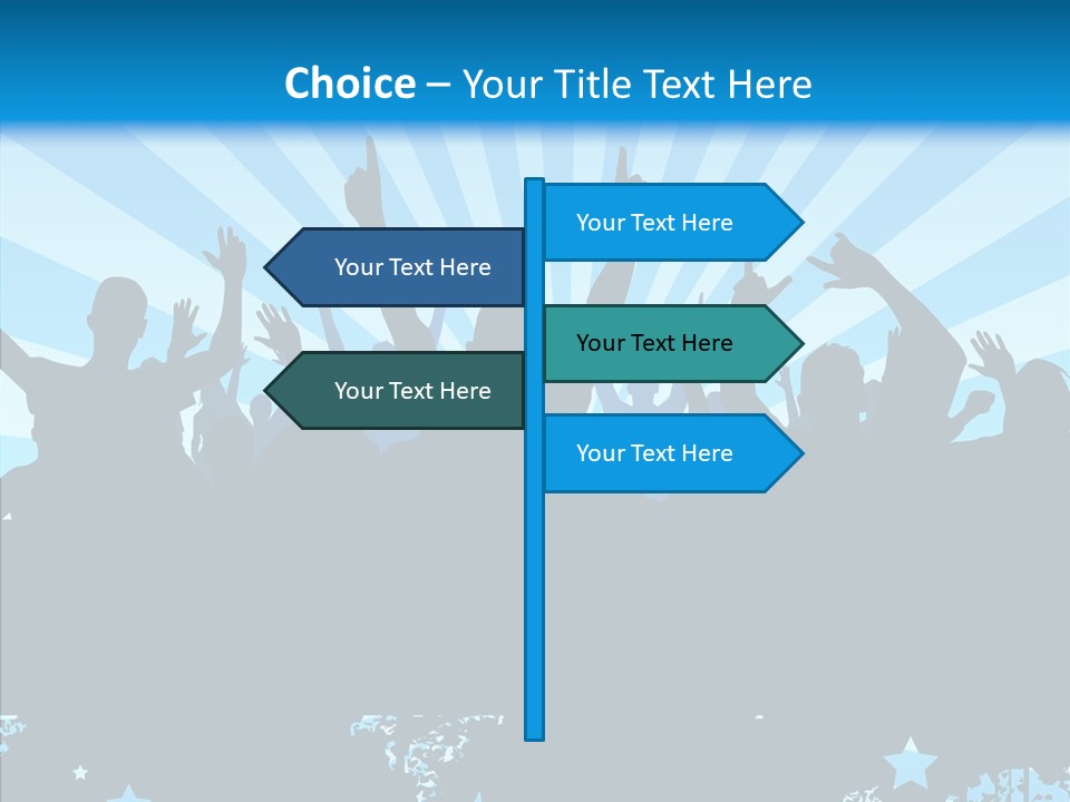 Crowd Man Roll PowerPoint Template