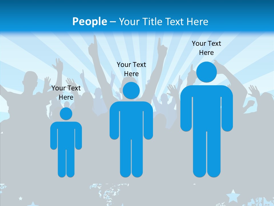 Crowd Man Roll PowerPoint Template